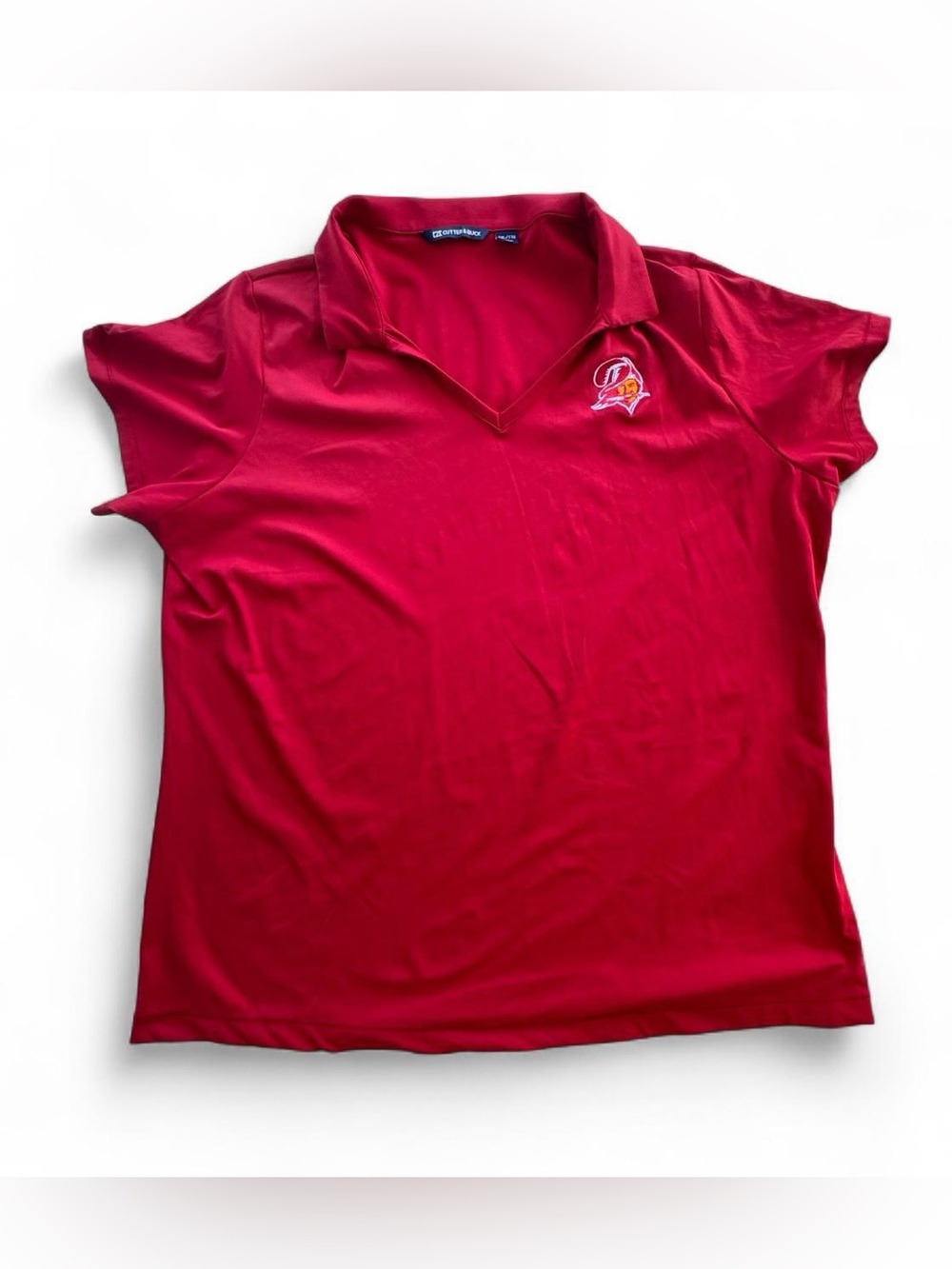 Cutter & Buck Tampa Bay Buccaneers Forge Eco Stretch Polo Shirt Women’s 2X